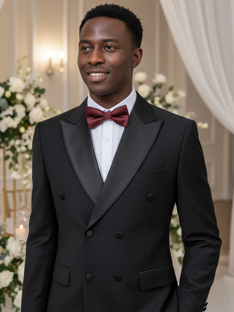 High Quality Wedding Groom Dress Men's Evening Gown Slim Fit Leisure Suit Blazers Elegant Man Suit