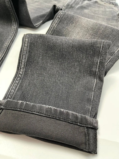 Women classic stretch straight jeans fashion casual denim pants