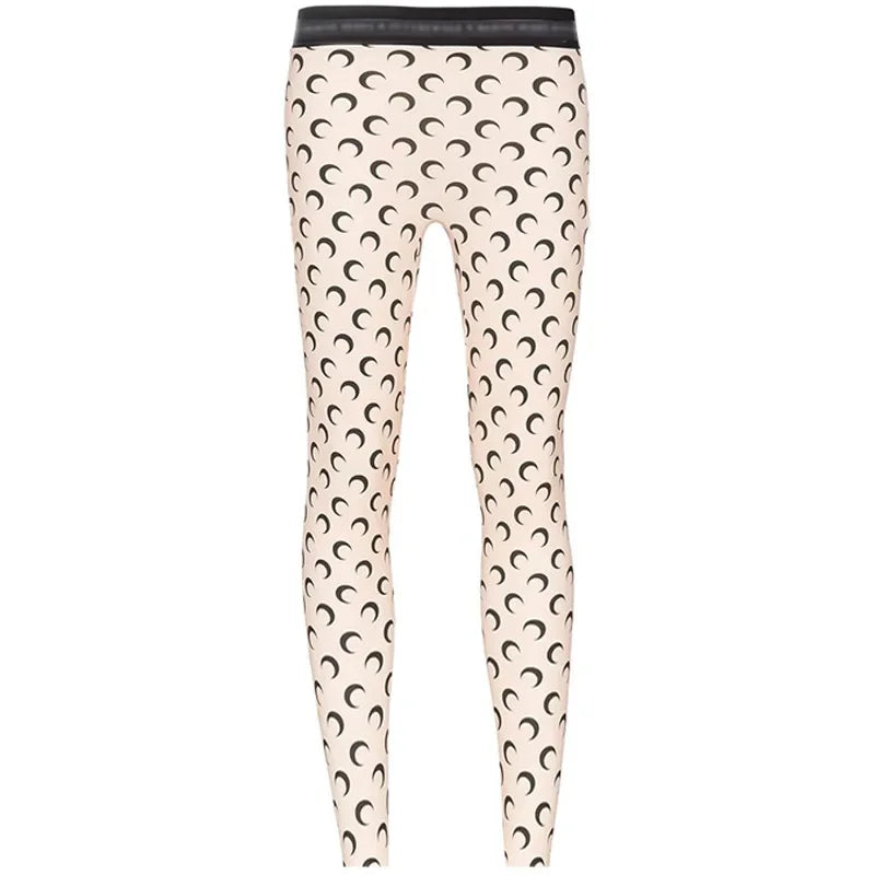Fashionable Women Printed Elastic Jumpsuit Summer Casual Seamless Tight Thin Women\'s High Waisted Leggings