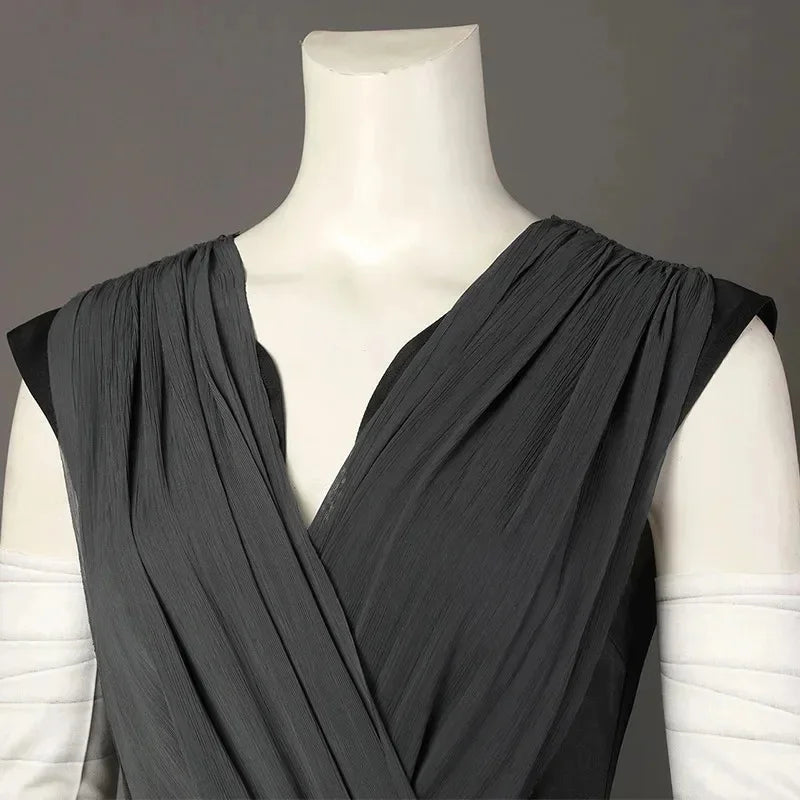 ♥2026 New Costume The Rise of Skywalker Rey Cosplay Uniform Set Adult