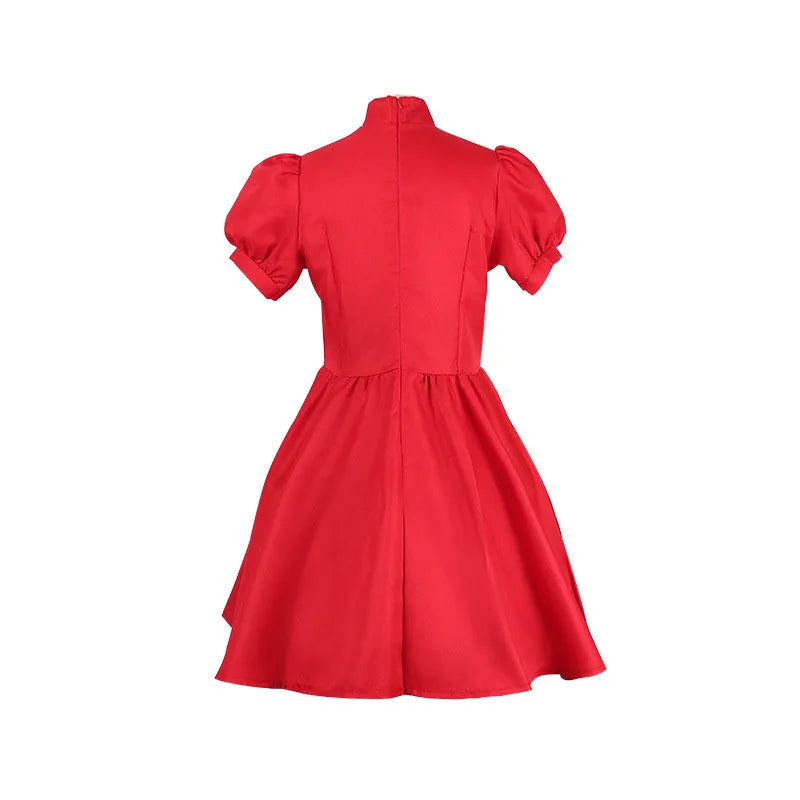 Anime Ponyo Easter Red Dress Cosplay Protagonist Disguise Halloween Carnival Stage Performance Gift