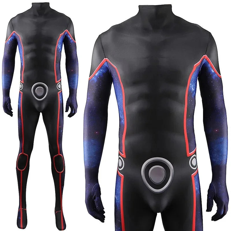 RGD4 Cosplay Young Avengers Wiccan Jumpsuit Superhero William Billy Adult Man Bodysuit Zentai Costume