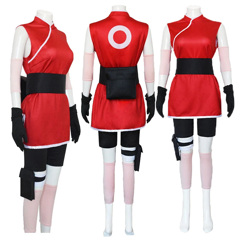Anime Chuno Sakura cosplay dress neutral ninja cartoon