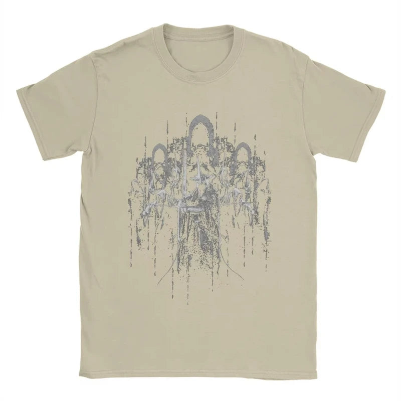 Men T-Shirt Mordor L-Lords Of The R-Rings Fun Pure Cotton Tee Shirt Short Sleeve T Shirt Crewneck Tops Gift