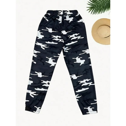 Plus Size 1XL-5XL Summer New Women's Ladies Camo Cargo Trousers Pants Casual Pants