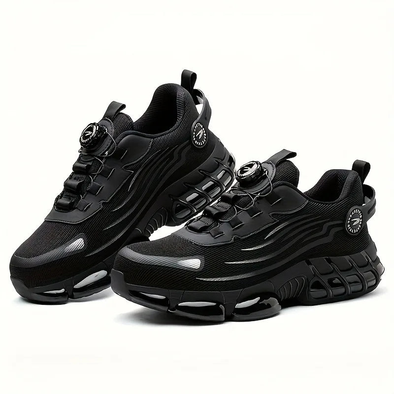 New Work Safety Shoes 36-48 Size for Women Men,Mens Steel Toe Sneakers Waterproof,Lightweight Breathable Antiskid Boots Men Work