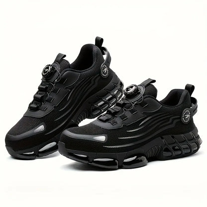 New Work Safety Shoes 36-48 Size for Women Men,Mens Steel Toe Sneakers Waterproof,Lightweight Breathable Antiskid Boots Men Work