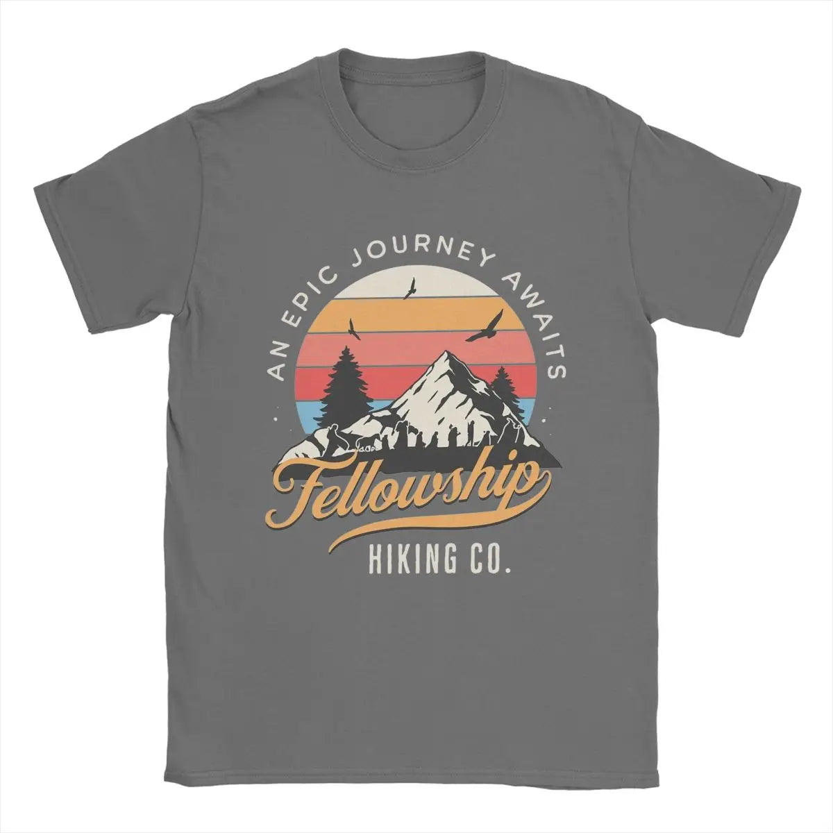 2026 Summer New Lord of The Ring Men's T-shirt High Quality Fashion Casual Circle Collar Print Men's and Women's T-shirt