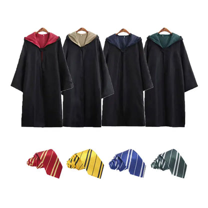 Cosplay Costumes Haloween Christmas Haliday Party Costume Magic Robe Cloak with Tie Kids Adult Uniform Outfit Gift Cosplay