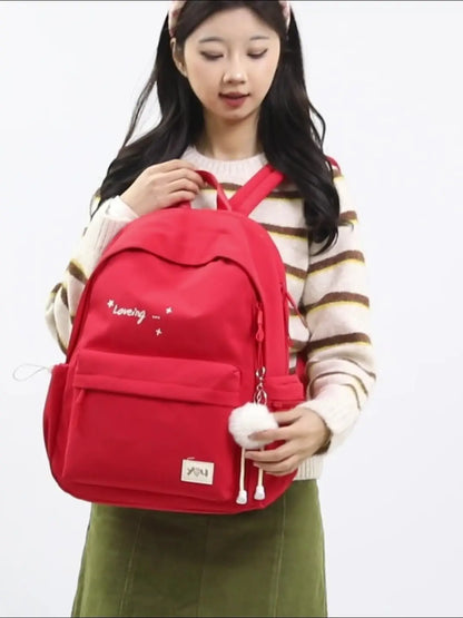 2026 Female Fashion High-Capacity Waterproof College Backpack Trendy Women