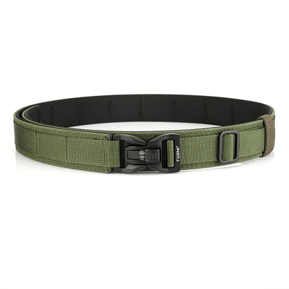 KOLBER 105cm/115cm Rigid Tactical Belt for Men Metal Buckle Quick Release Police Duty Belt Thick Nylon Casual Trouser Girdle