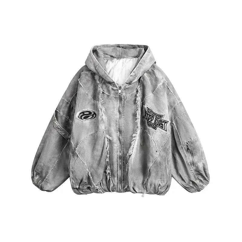 Autumn Winter New Men's Tide Original Design Techwear High Street Fashion Trend Vintage Jacket Chic Casual Coats Ins