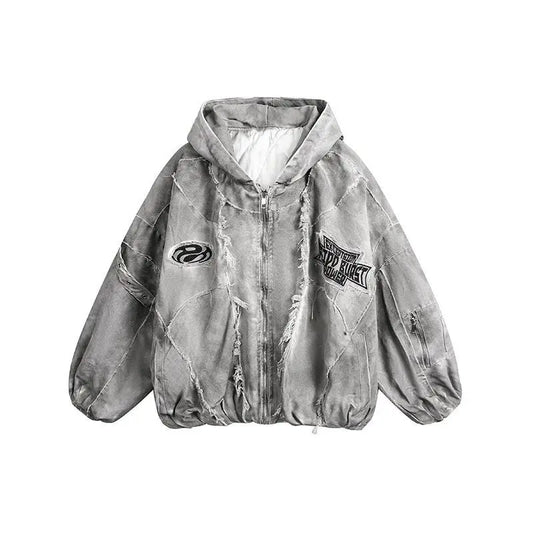 Autumn Winter New Men's Tide Original Design Techwear High Street Fashion Trend Vintage Jacket Chic Casual Coats Ins