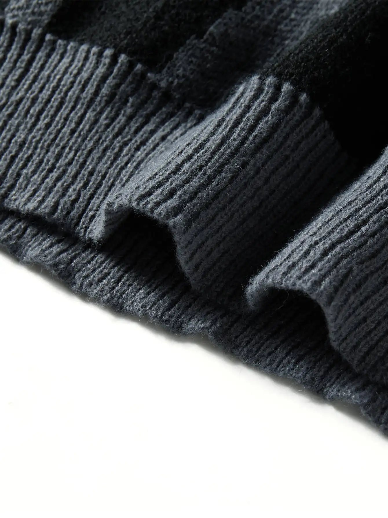 New Trendy Autumn and Winter Irregular Jacquard Pattern Pullover Sweater Casual Round Neck Color-Blocking Knit Men's Pullover