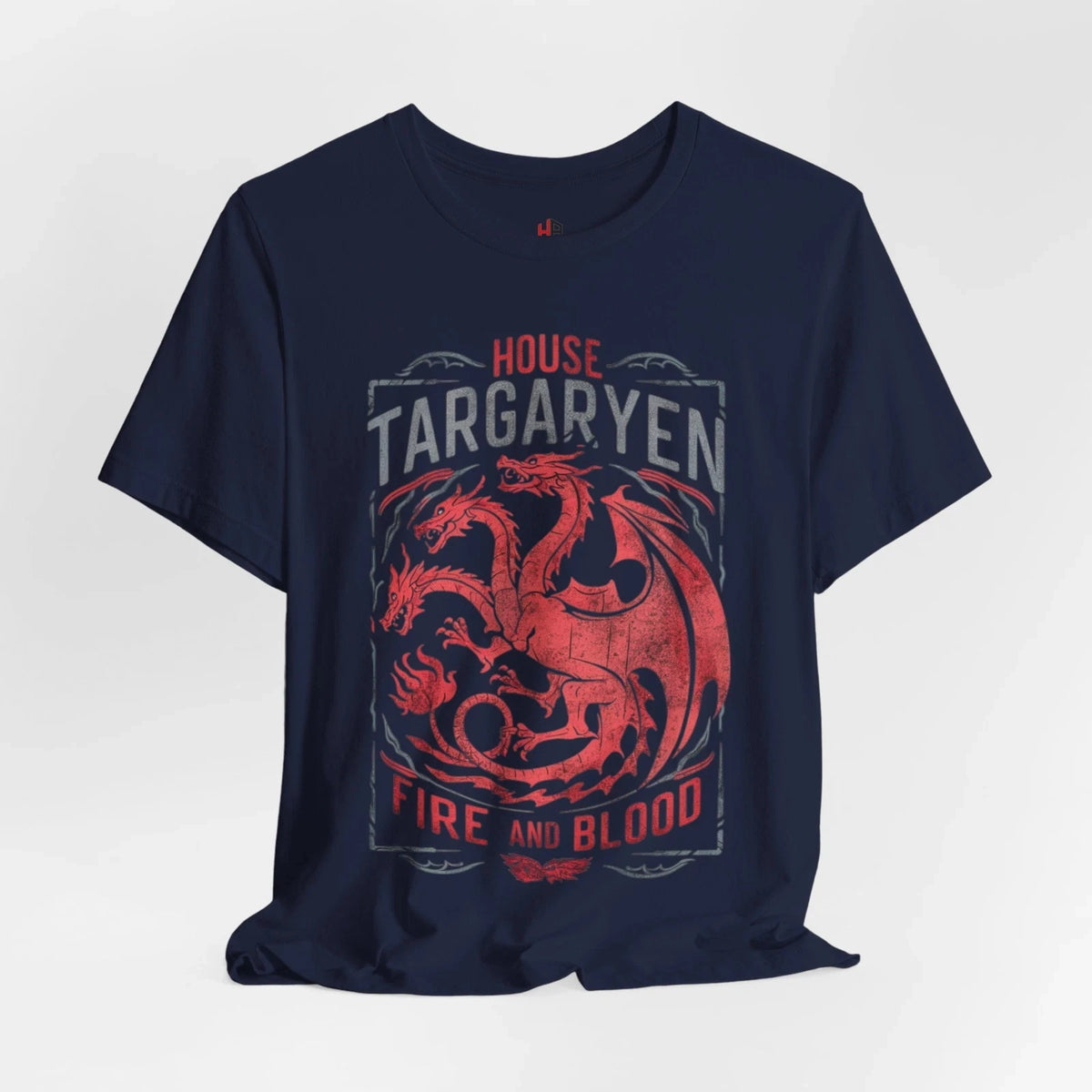 House of The Dragon Shirt Fire and Blood House Targaryen Team Black Shirt