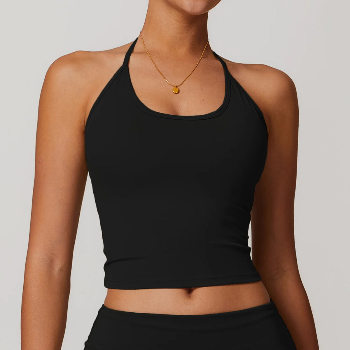 Sports Bra Women Halter Top High Support Push-up Open Back Gym Wear Sexy Fitness Tops Yoga Bra Female Running Workout Underwear