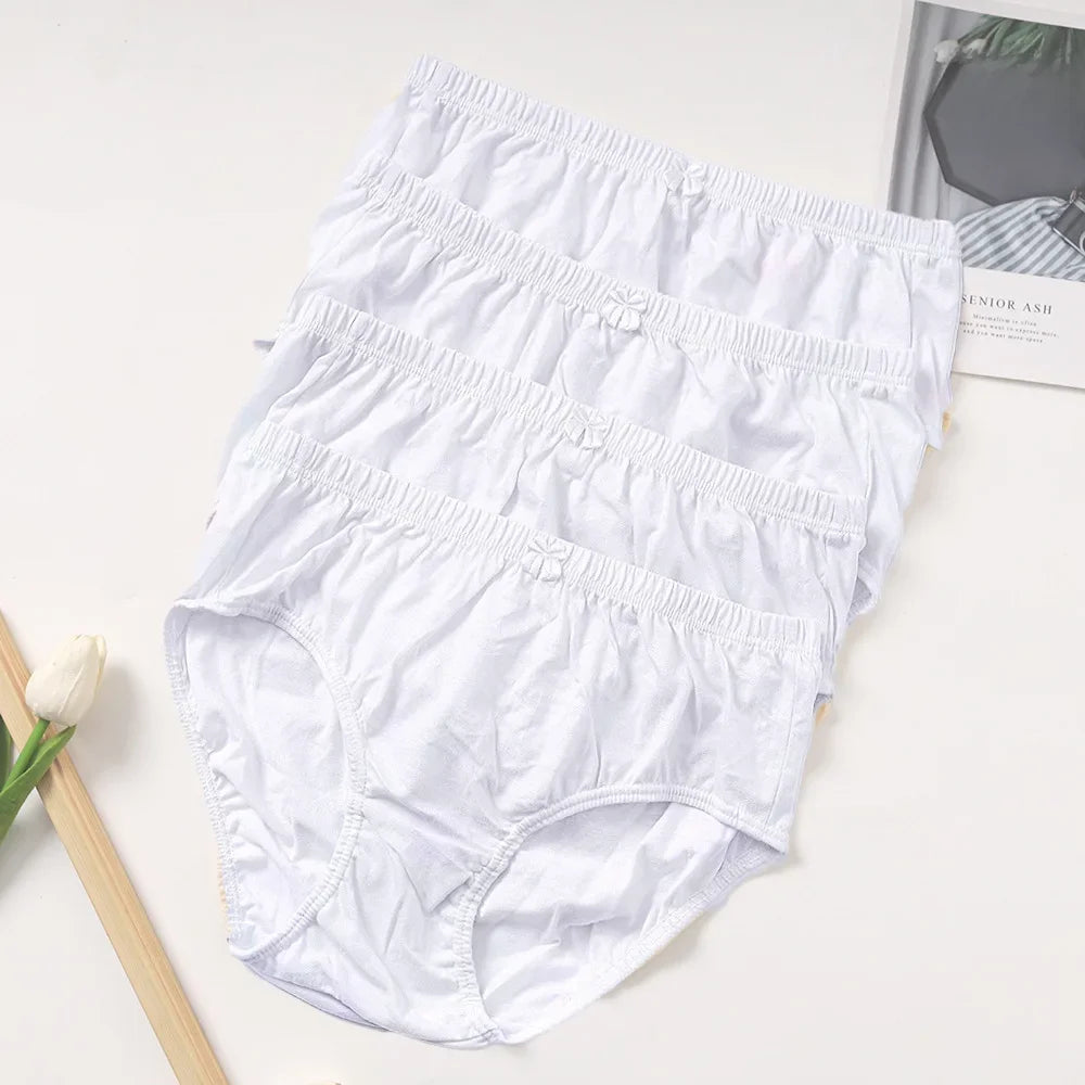 Shorts Underpants Women's Pure Cotton Breathable Mid-aged Elderly Briefs For Mothers
