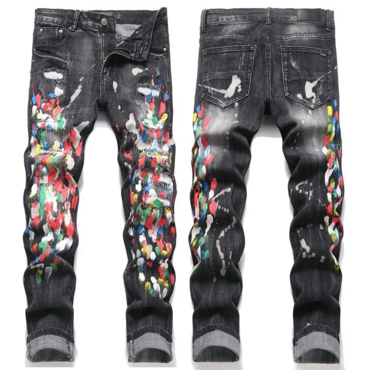 2026 Summer Brand Men's New Straight Leg Loose Lightweight Denim Jeans Classic Badge Business Casual Stretch Thin Retro Pants