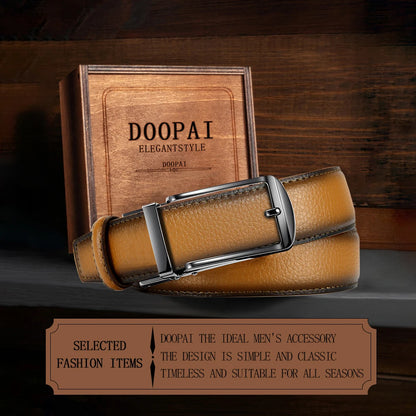 Men's Brand Leather Belts for Men 105cm-135cm Automatic Belt with Ratchet Strap Top Quality Belts Luxury Belts for Men