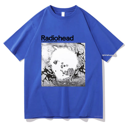 A Moon Shaped Pool T Shirt Radiohead Men/women Harajuku Vintage Graphic 100% Cotton T Shirt Classic Unisex High Quality T Shirts