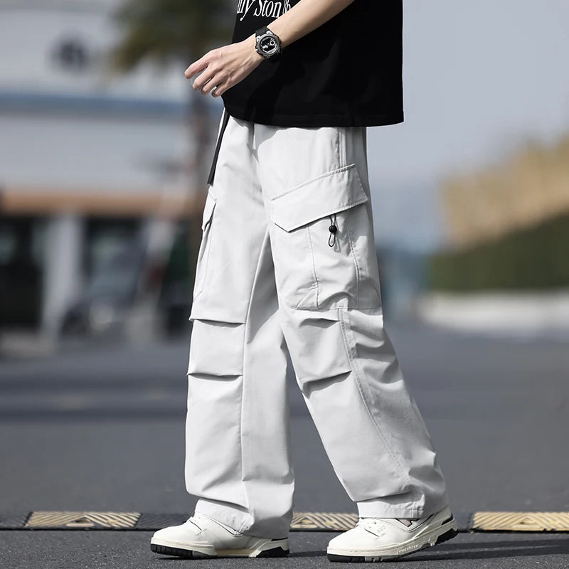 Summer Workwear Pants Man Cargo Pants Spring New Waterproof Tactical Hiking Outdoor Multi-Pockets Combat Joggers Trousers Male