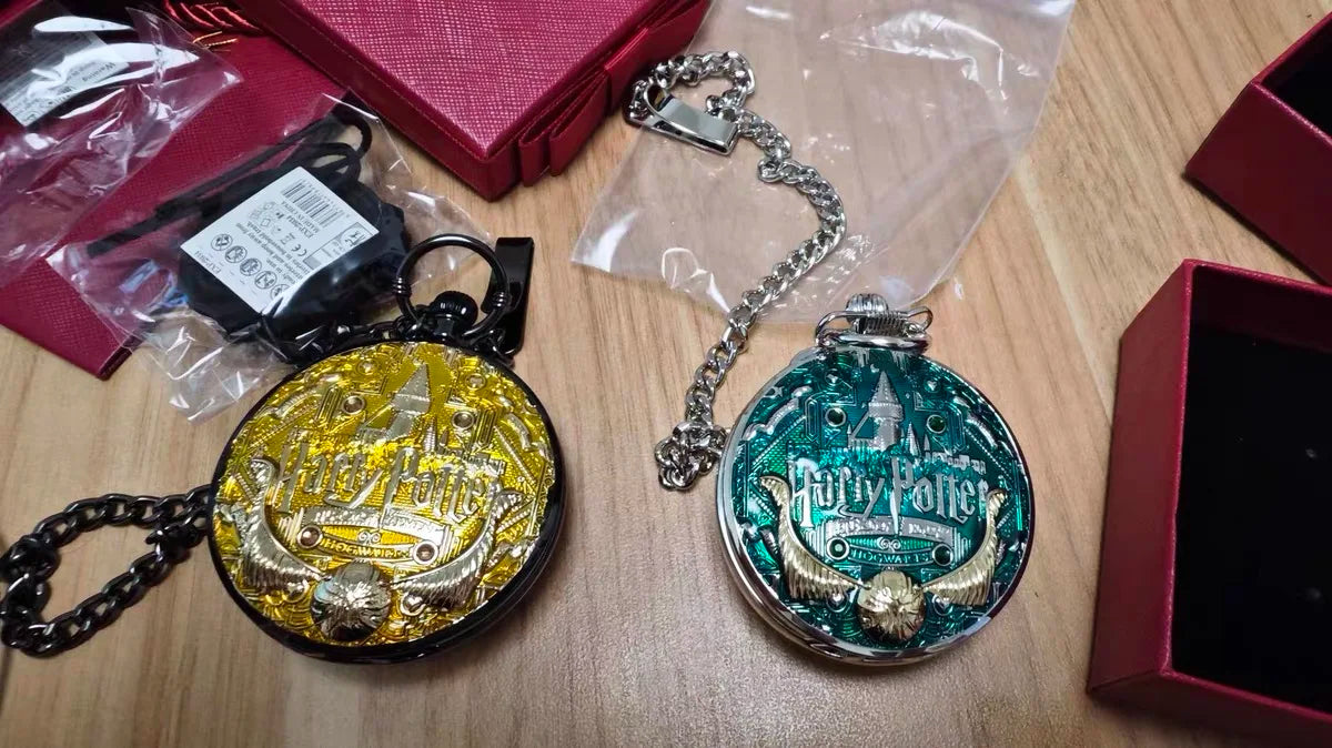Anime Harry Pocket Watch Potter Cosplay Music Pocket Watch Quartz Pendant Clock Toys