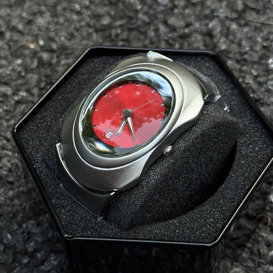 Hot Quartz Watch Mens Y2k Red Alien Style Green Creative Blade Design Special Fashion Unique Steel Men Watch Personalize AAA Clock