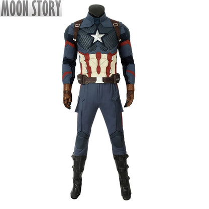 Civil War 4 Captain Cosplay Cosplay Superhero Chris Evans Adult Men Uniform Outfit Suit Halloween Vest Full Set
