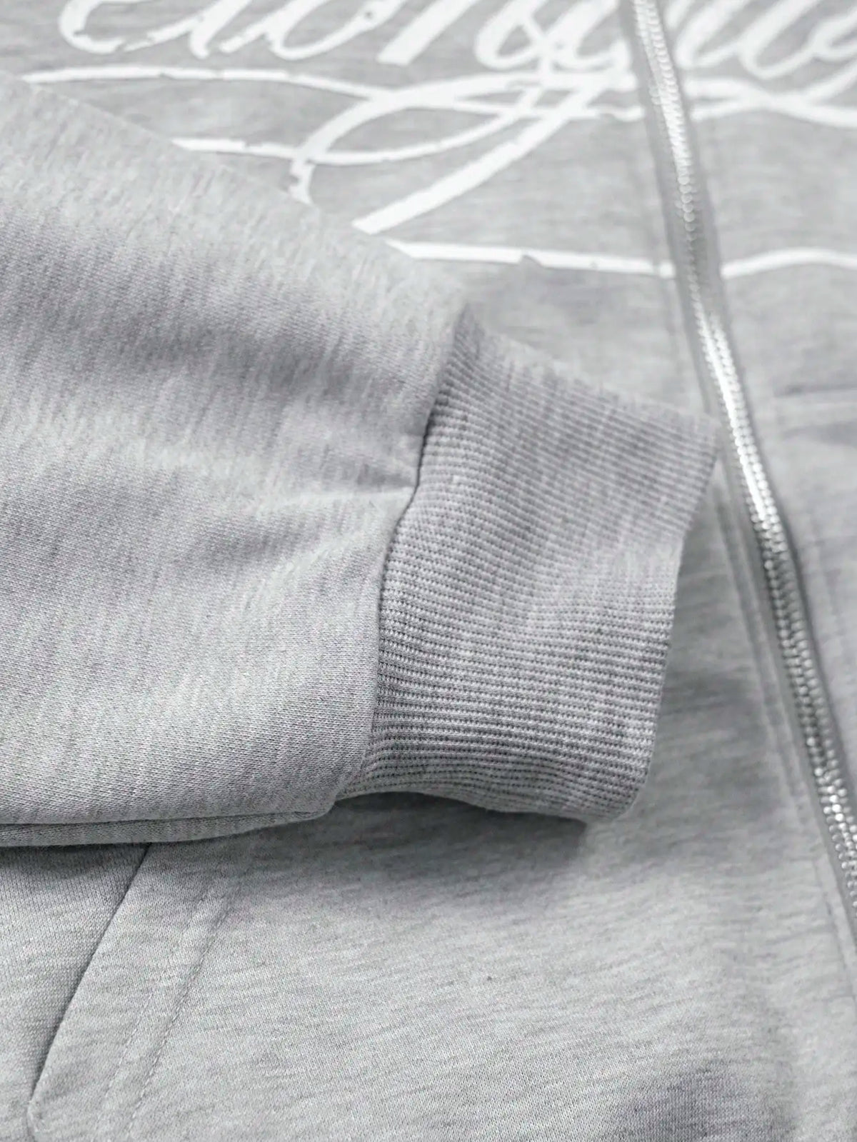 Autumn Streetwear Cropped Zip Up Hoodie Men Letter Graphic Print Front Pocket Oversized Loose Sweatshirt Casual Daily Wear 2026
