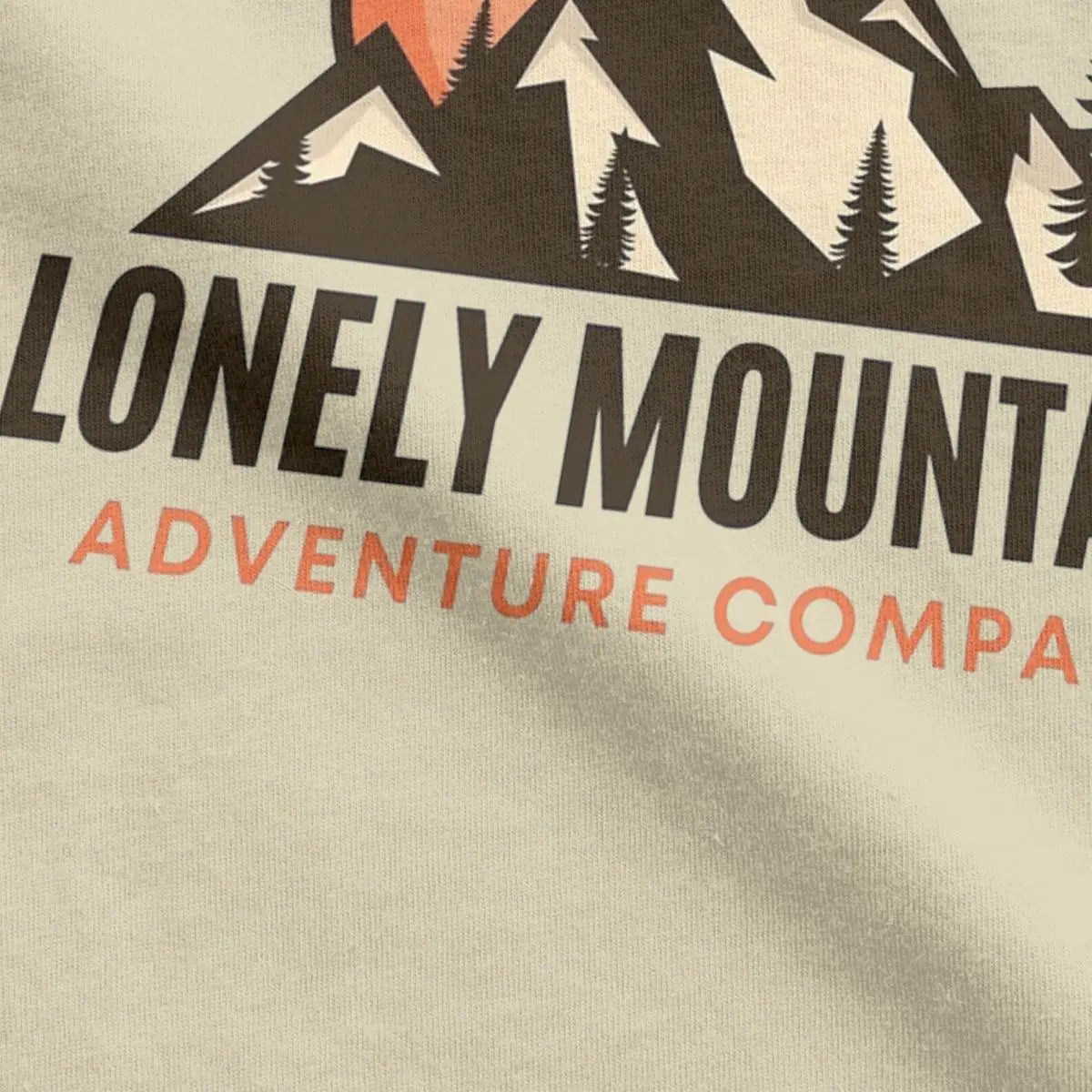 Lonely Mountain Adventure Company L-Lords Of The R-Rings T Shirt for Men Pure Cotton Vintage T-Shirt O Neck Tee Shirt Clothing