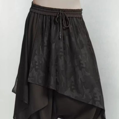 Vintage Trousers Women Men Neutral Loose Culottes y2k Gothic Wide Leg Pants Skirt New Oversize Harajuku Creative Pants