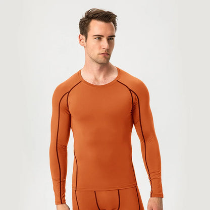 Men's Compression Shirt Long Sleeve Sports Workout T-Shirts Sport Quick Dry Fitness Running Tops Gym Sports Tights