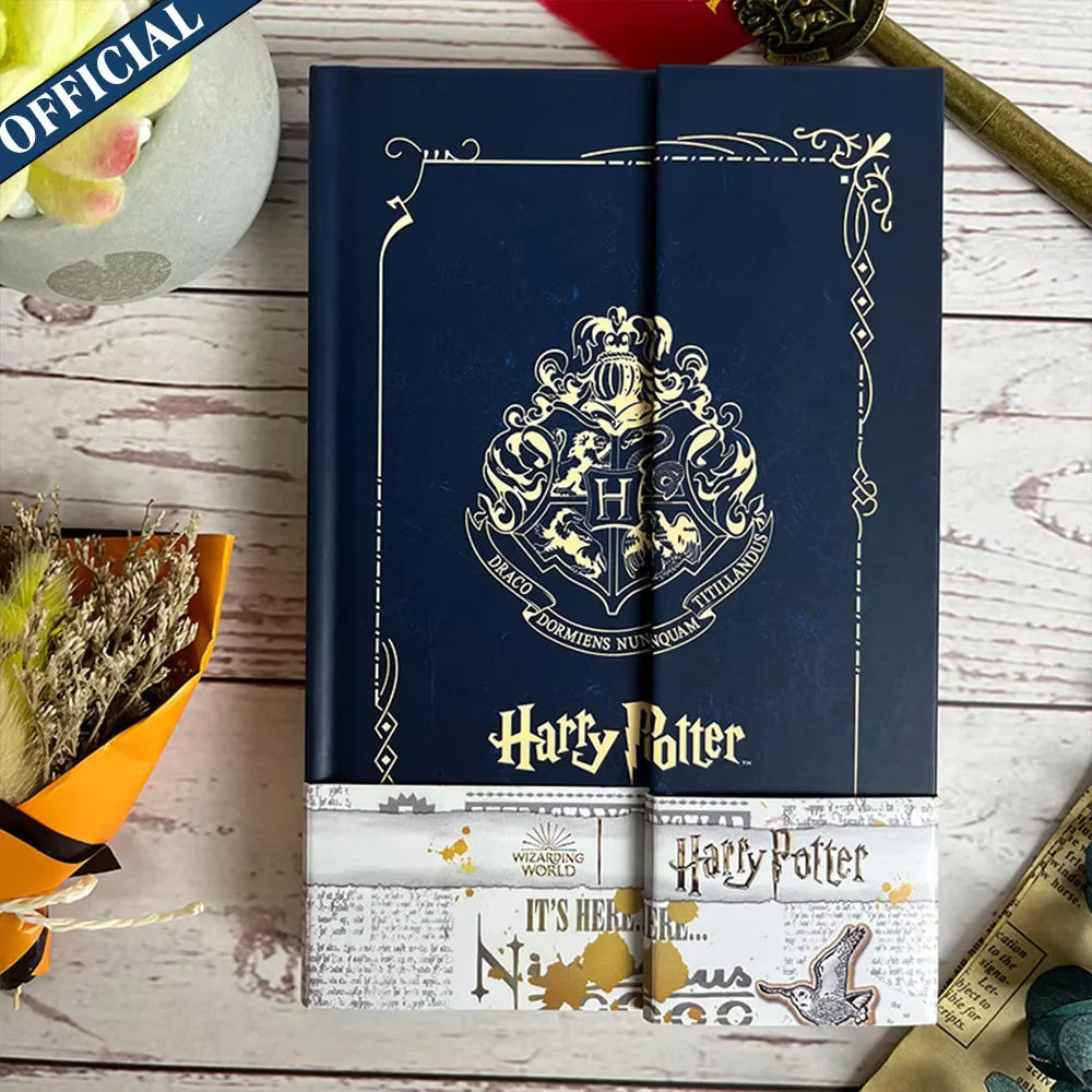 Genuine Harry Potter Hardcover Notebook Hogwarts Four Houses Journal Diary for Students School Office Supplies Fans Gifts