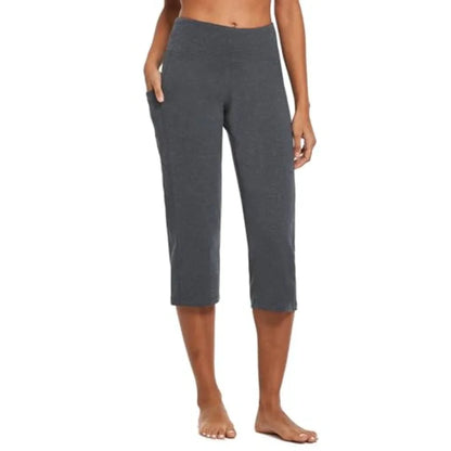 Women's 21" Capri Pants with Pockets, High Waist Tummy Control Yoga Leggings for Summer Workout