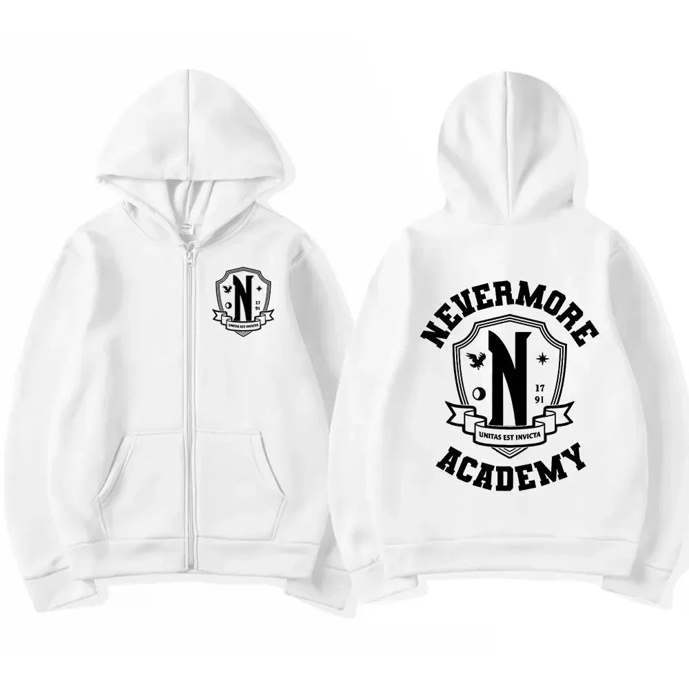 Men Women Harry Potter House Badge Print Graphic Zipper Hoodie Casual Long Sleeve Harajuku Oversized Zip Up Coats Hoodies