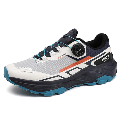 Mens Running Shoes 2025 New Breathe Mesh Outdoor Off Road Hiking Shoes Cushioning Flat Soft Mesh Walking Shoes for Man