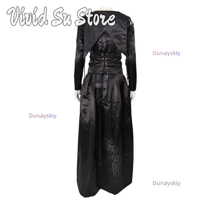 Bellatrix Anime Cos Lestrange Cosplay Costume Halloween Carnival Party Disguise Roleplay Suit Female Women disfraz de mujer