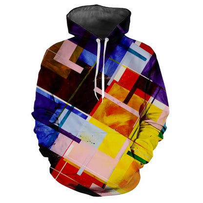 2024 Fashion Minimalist Plaid 3D Printed men's Tops Casual Soft Comfort Elegant men's Hoodies Personalize Outdoor Sports Hoodie
