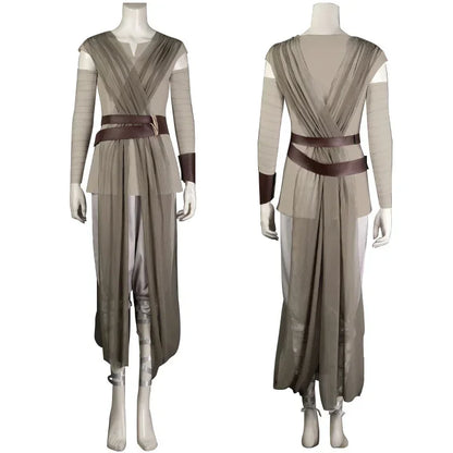 ♥2026 New Costume The Rise of Skywalker Rey Cosplay Uniform Set Adult