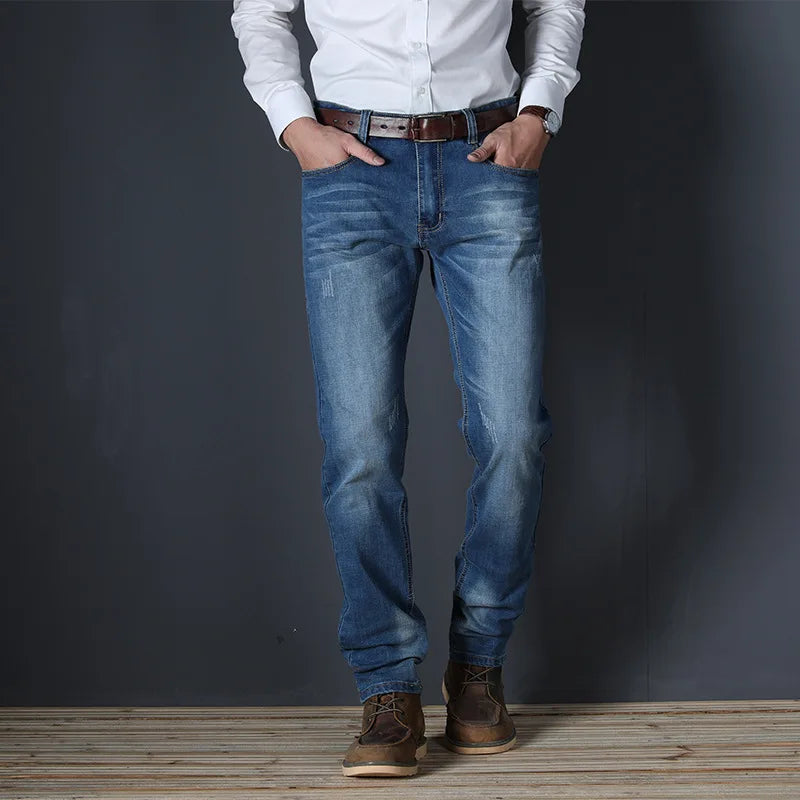 Jeans Men Luxury Denim Pants Slim Straight Baggy Casual Pants Male jeans For Men Original Brand Business Fashion Man Trousers
