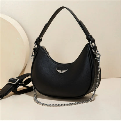 Minimally portable crescent bag for women 2026 new shoulder bag with niche design for commuting crossbody bag