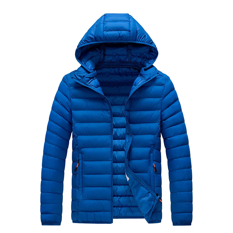 8XL Men New Autumn Winter Warm Waterproof Parkas Jacket Coat Mens Hooded Casual Outwear Detachable Hat Outfits Parkas Coat Male