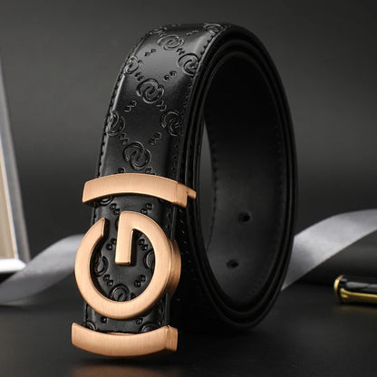 Men's Belt Fashionable Belt for Men Letter G Buckle Luxury Brand Belt Male Boss Business Style
