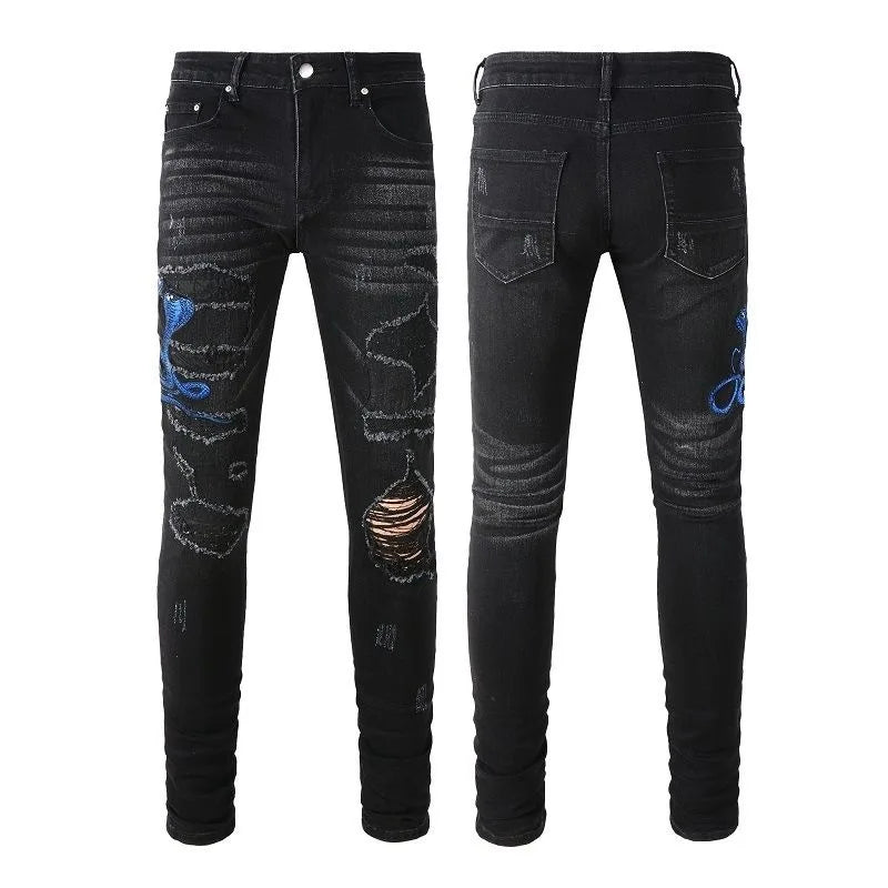 2026 Summer Brand Men's New Straight Leg Loose Lightweight Denim Jeans Classic Badge Business Casual Stretch Thin Retro Pants