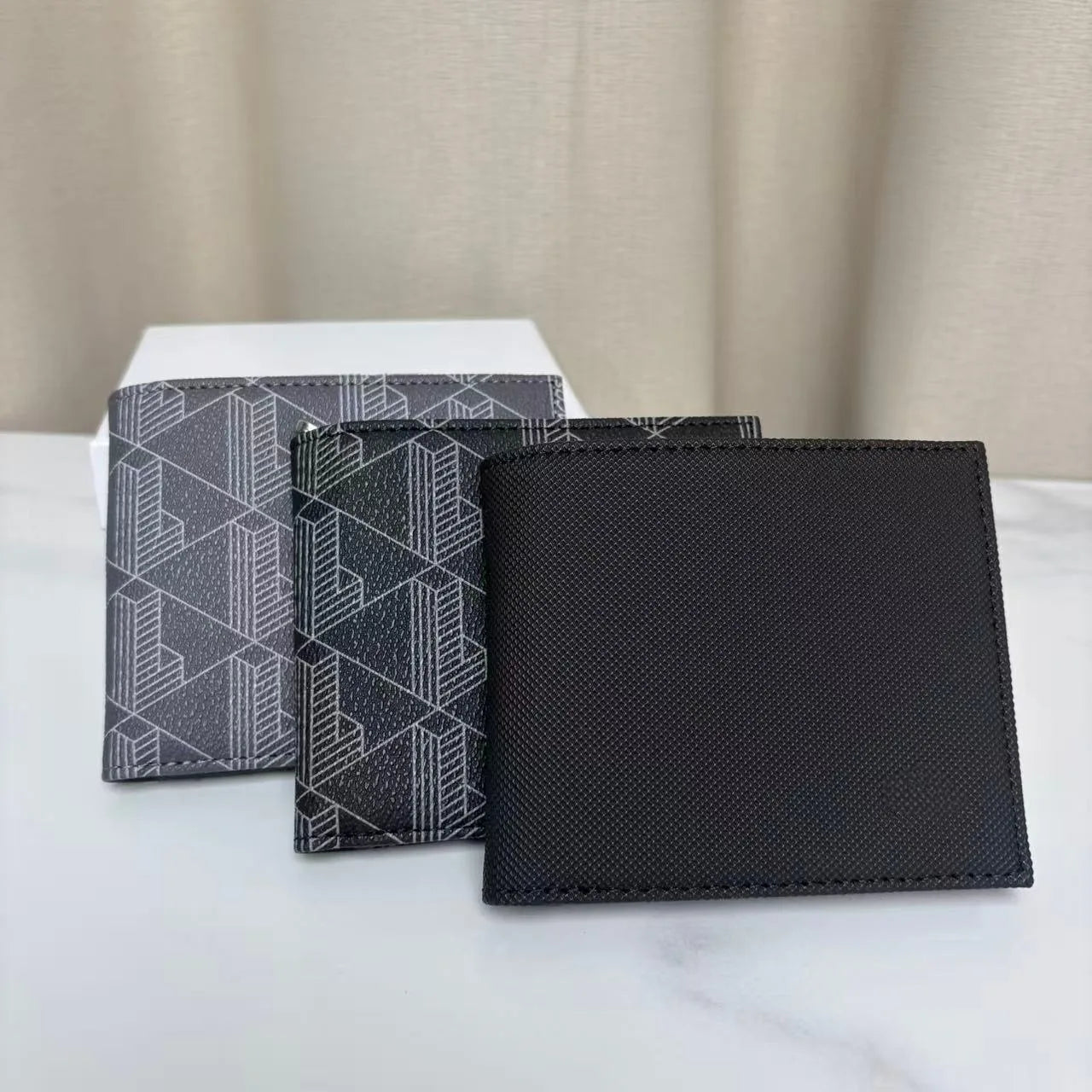 2026 New Fashion Printed Series Double Fold Wallet Premium Mini Wallet for Men and Women