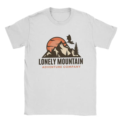 Lonely Mountain Adventure Company L-Lords Of The R-Rings T Shirt for Men Pure Cotton Vintage T-Shirt O Neck Tee Shirt Clothing
