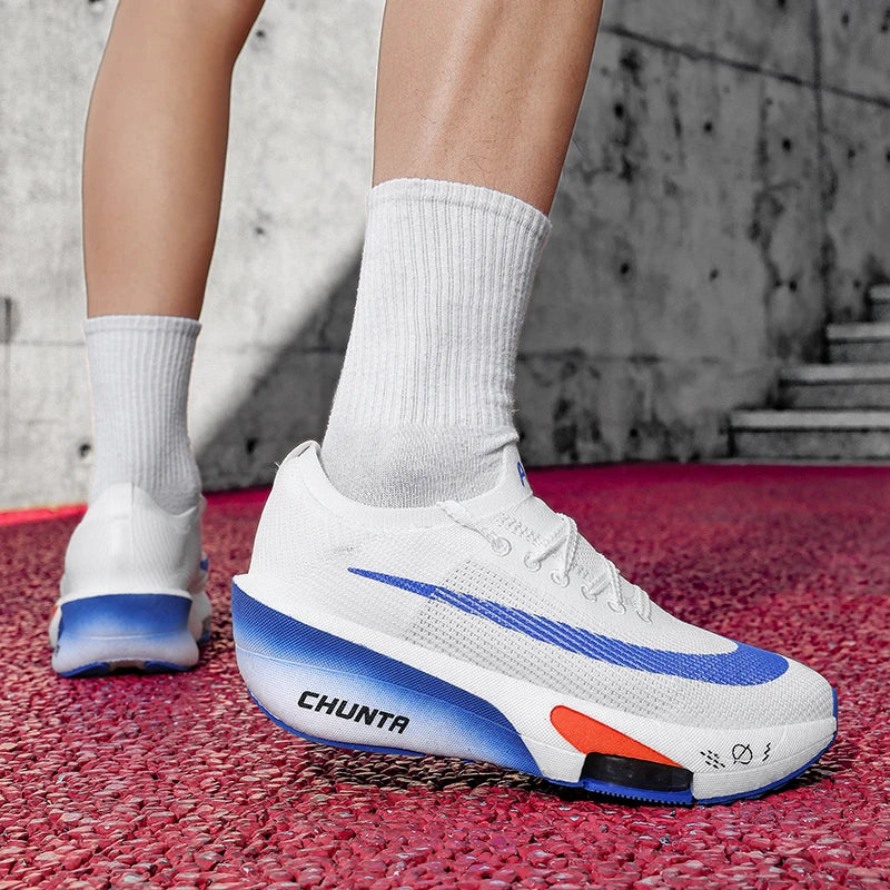 Air Cushion Running Shoes Marathon Speciality Men Sports Breathable Lightweight Women's Comfortable Athletic Nonskid Sneakers