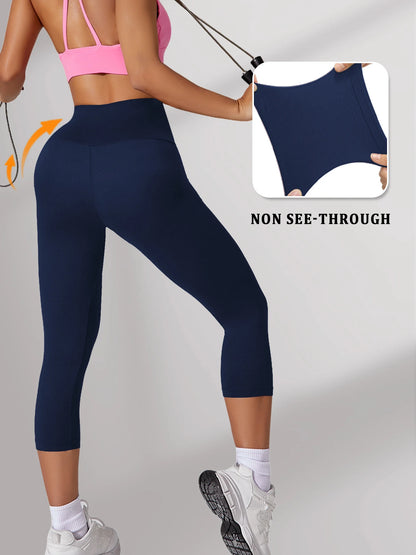 Women'S Super soft Capri Pants，High Waisted Tummy Control Leggings for Cozy Home & Casual Outfit