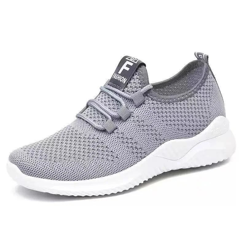 Women's Lightweight Walking Sneakers Breathable Mesh Upper Non-Slip Outsole Comfortable Slip-On Casual Shoes