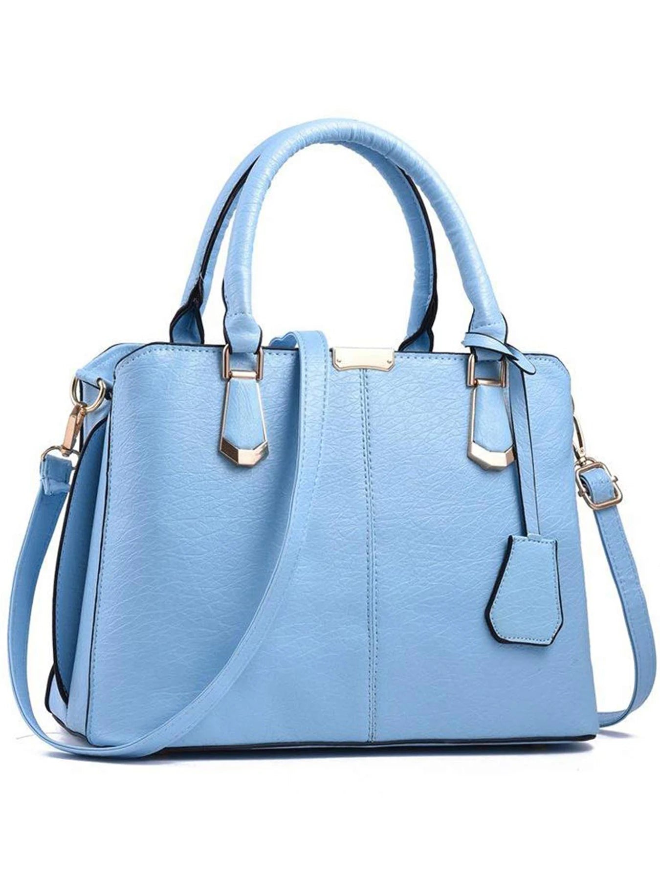 Women's Handbag PU Leather Adjustable Handle Satchel Shoulder Bags Ladies Tote